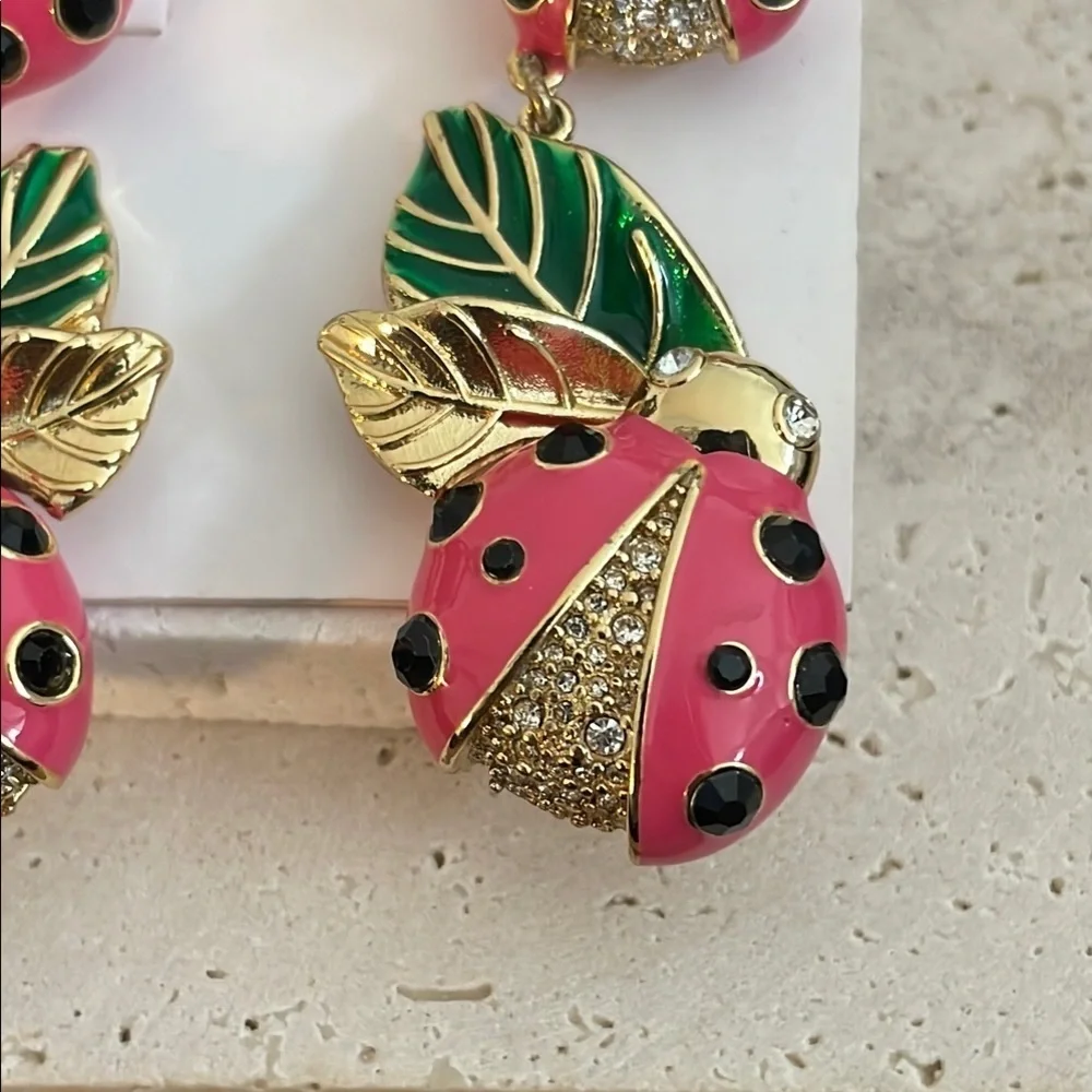 Kate Spade Pink and Green Ladybug Jewelry - Picture 2 of 4